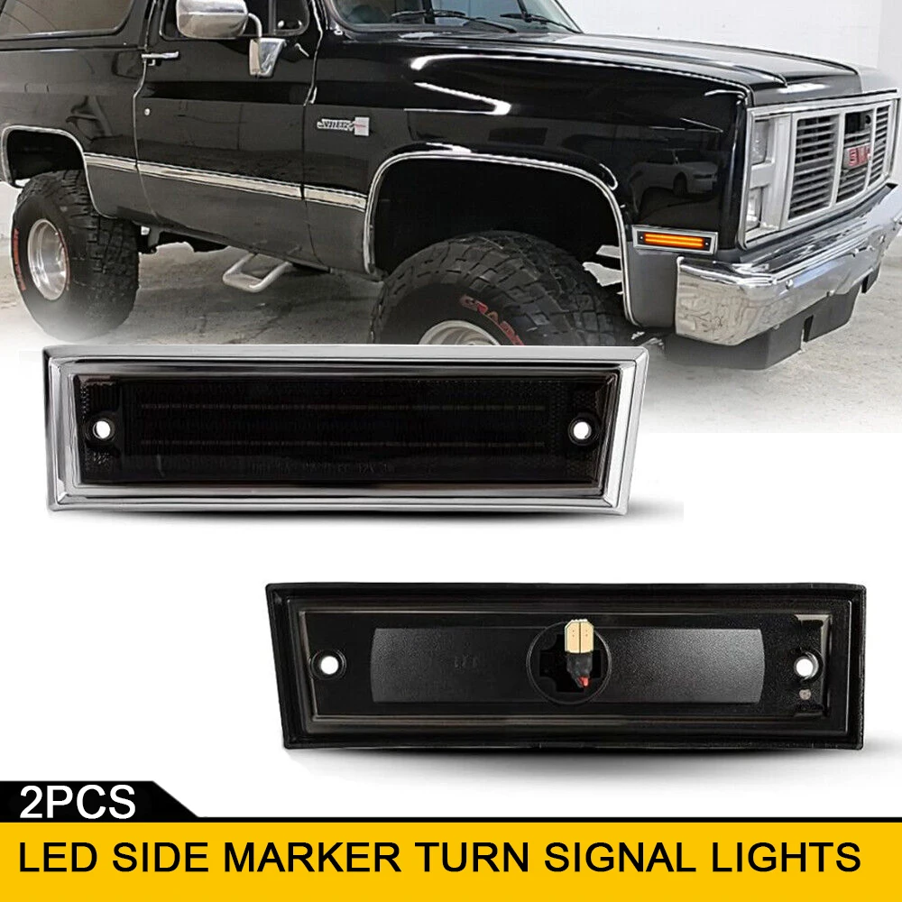 2xCarSideMarkerLEDTurnSIgnalIndicatorLightsForChevroletChevy