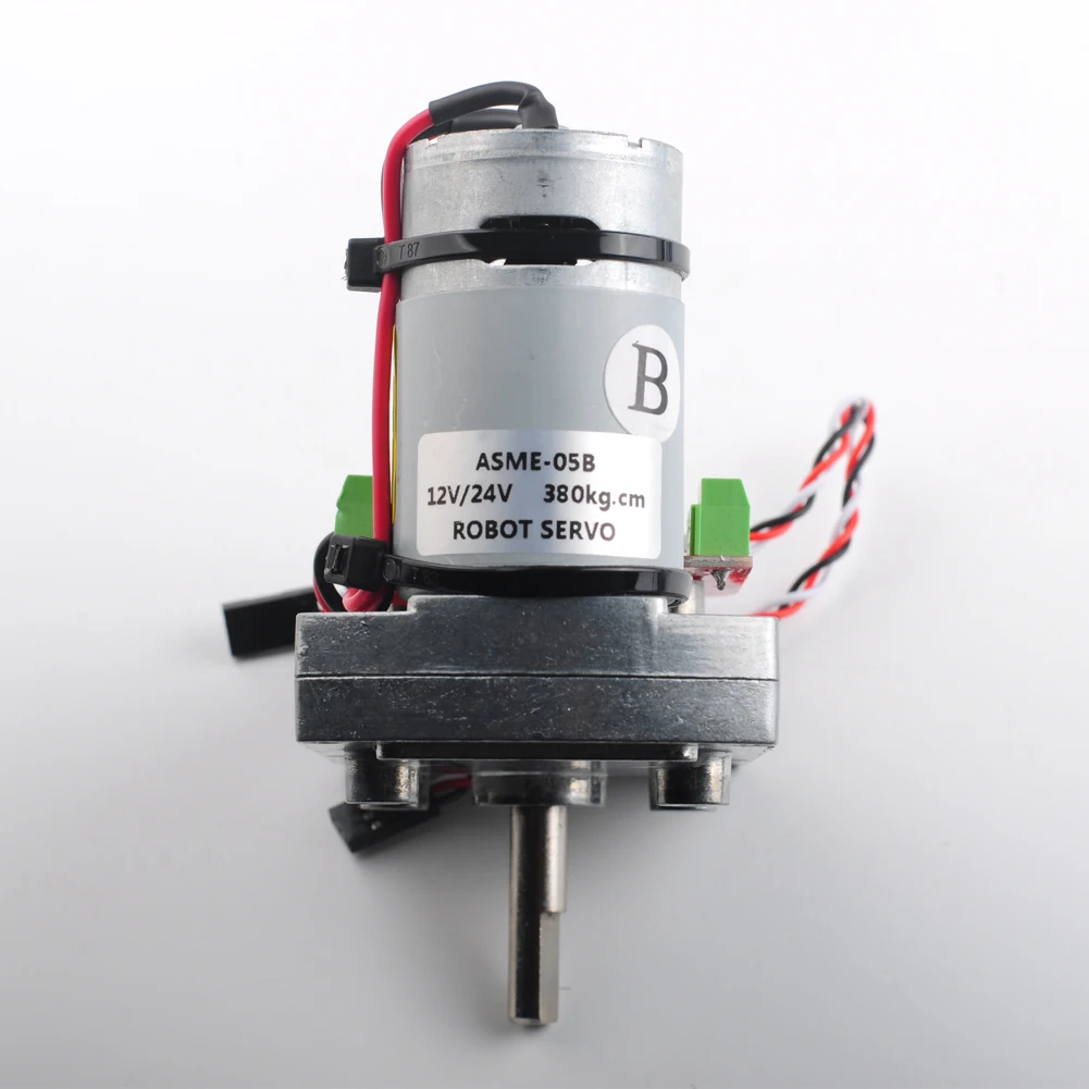 High Torque RC Servo DC12-24V 380kg.cm Steel Gear Robot Mechanical Arm ASME-05B Bracket ASMC ASME PCB Controller rc servo