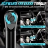 SEESII 3/8 Inch 55Nm Cordless Electric Wrench 6" Extended Ratchet Wrench 12V Rechargeable Car Repair Tool Set Angle Wrench 5
