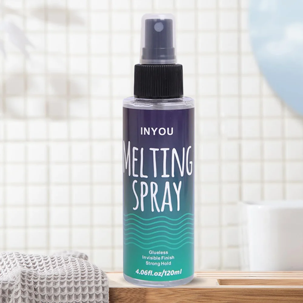 120ML Lace Melting and Holding Spray Adhesives Remover Glue-Less Hair Adhesive Wig Strong Natural Finishing Hold Control Wig glue remover Wig spray Wig care spray