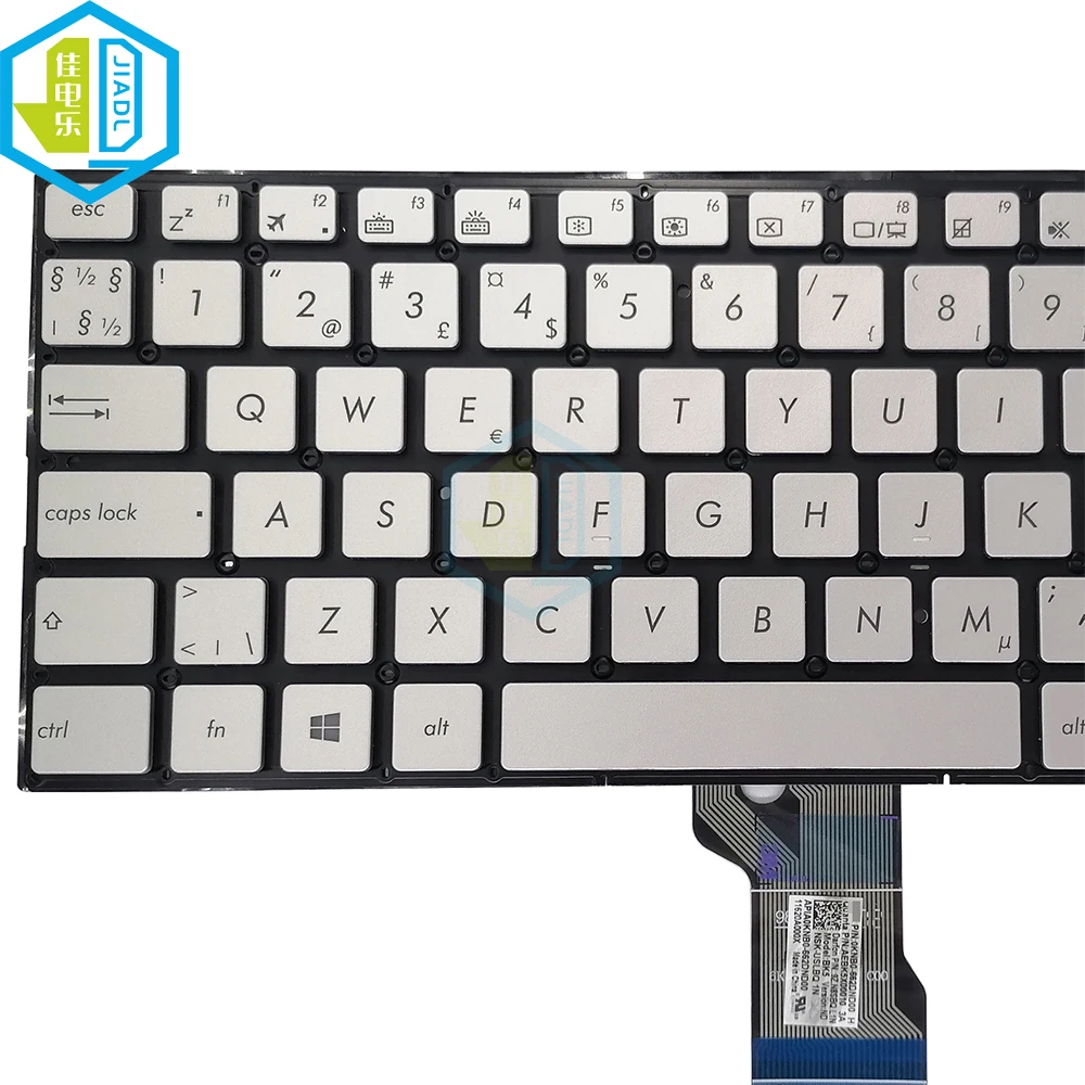 Teclado espanhol retroiluminado para asus zenbook n501
