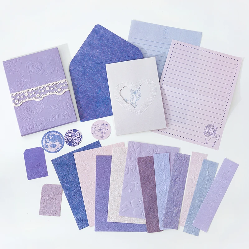 20 Pcs High-end embossed letterpress three-dimensional material paper manuscript Collage Decorative material paper embossed card 