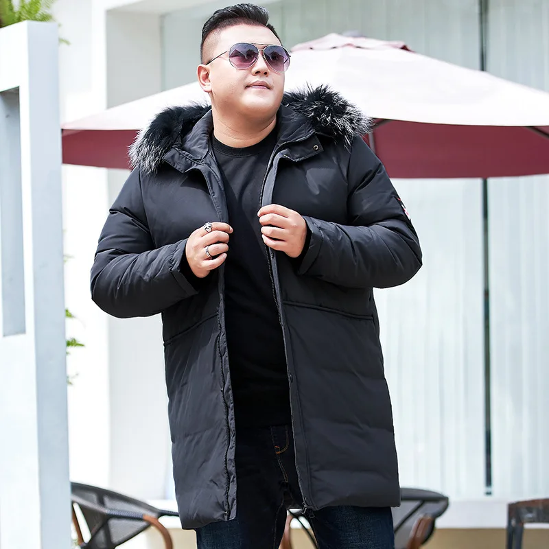 남성용 초대형 겨울 롱 코트, 두꺼운 캐주얼 다운 재킷, 플러스 사이즈 M-9XL, 10XL, 11XL, 12XL, 13XL, 고품질 패션, 신상