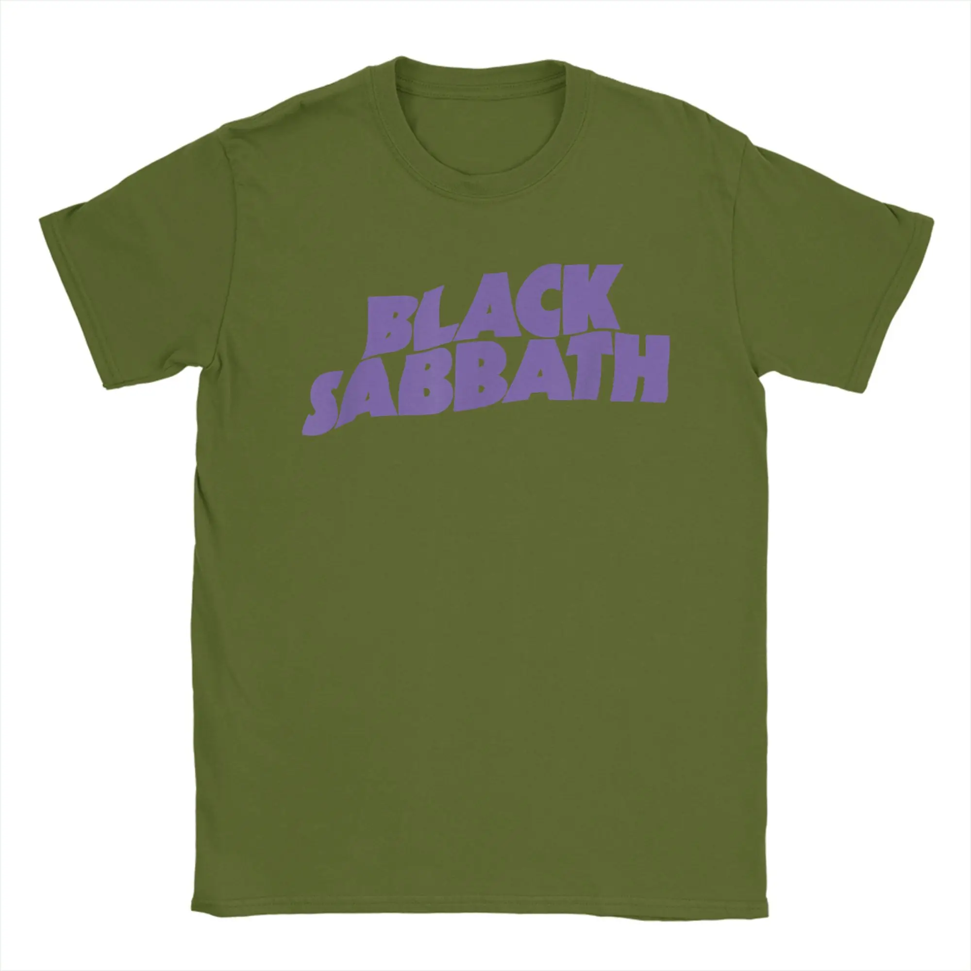 Vintage Inspired Black Sabbath Graphic Tee - Purple Logo, 100% Cotton Leisure Shirt