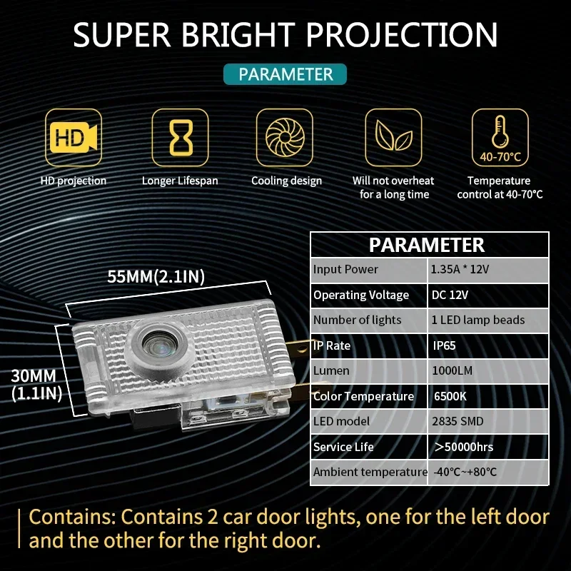 LED 자동차 문짝 로고 조명 프로젝터 액세서리, Opel Insignia A B 2021 2020 2019 2018 2017 2016 2015 2013 2012 2011 2010 2009