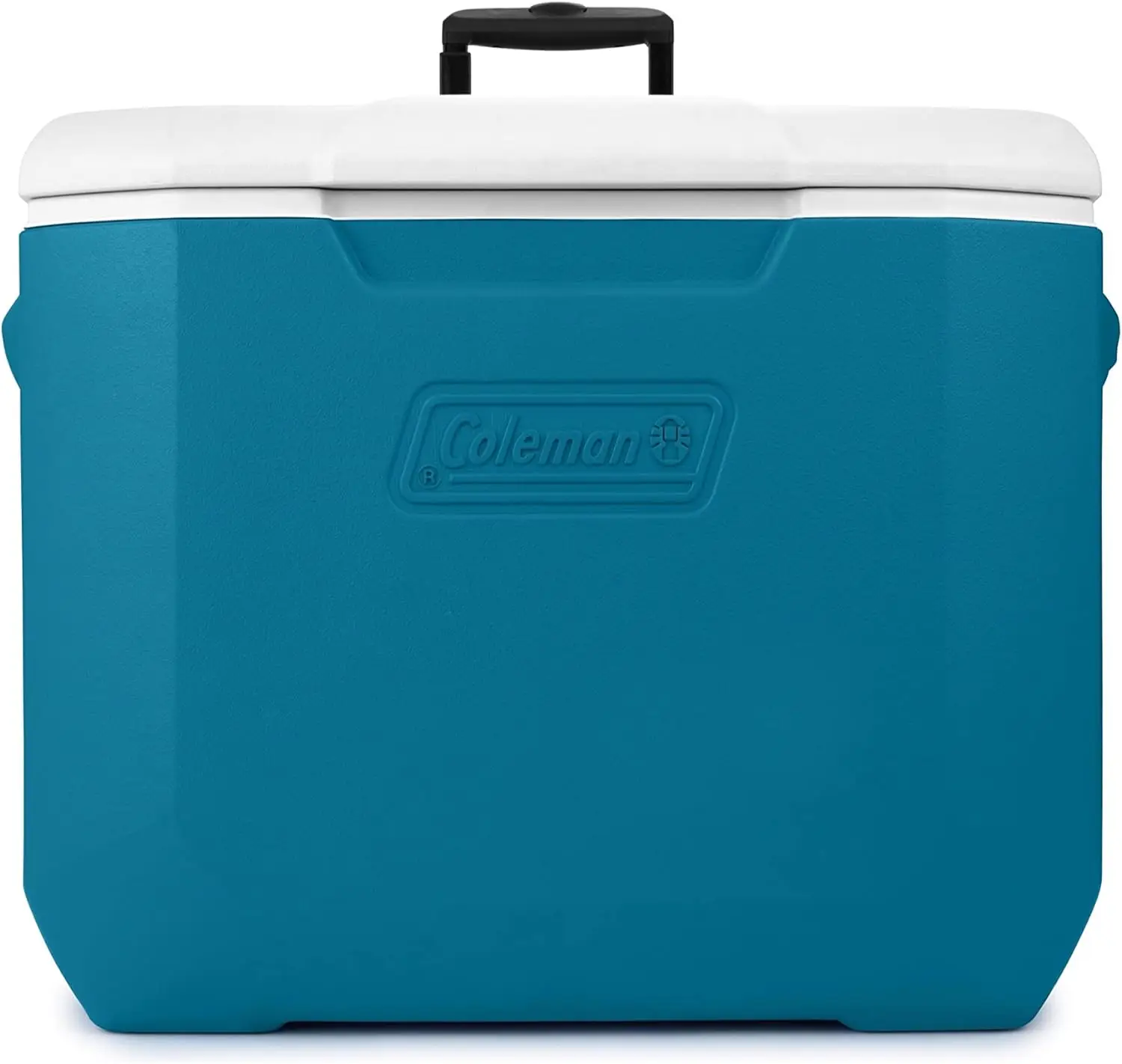 

Coleman 60qt Ocean Blue портативный охладитель на колесиках с изолированным жестким охлаждением, сверхмощные колеса и ручка, отлично подходит для кемпинга