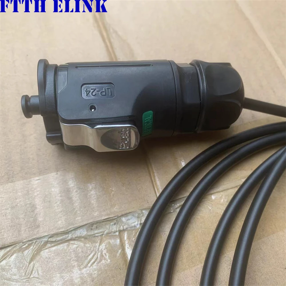 CNLINKO LP24 방수 커넥터가 있는 1-50M 2C LC-LC 아머드 패치 코드, 5mm TPU SM 광섬유 점퍼 LCAPC 2코어 20m/30m LP-24