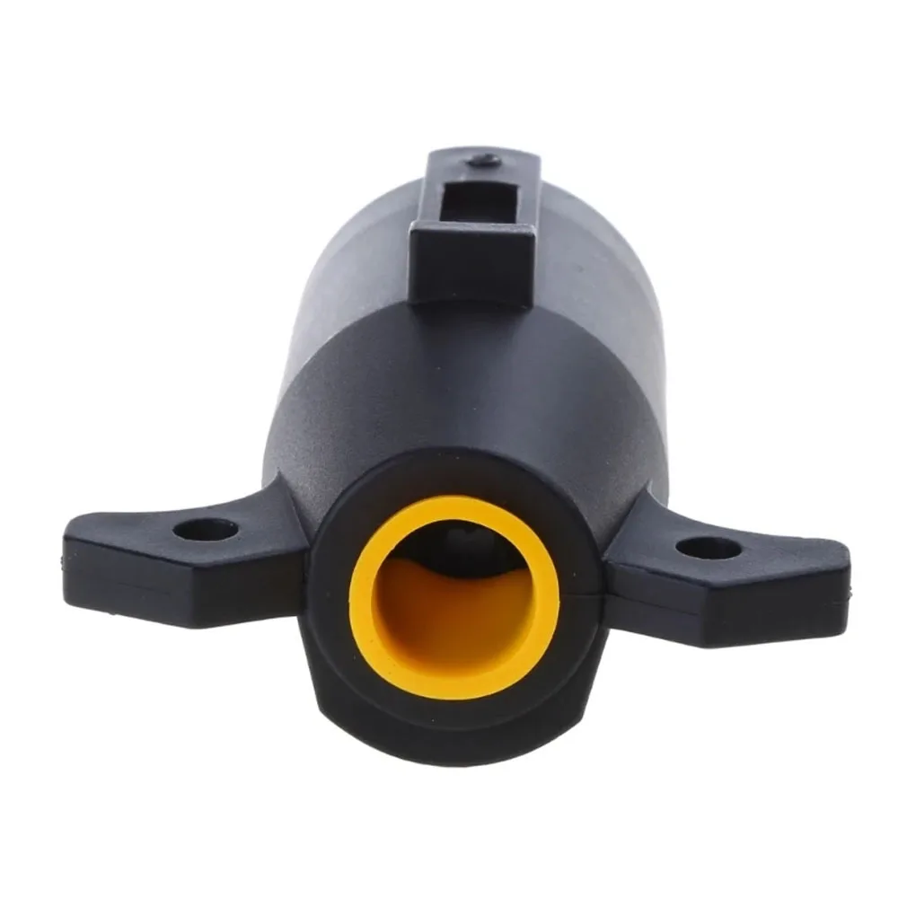 American style 7-pin 7 Way Trailer Towing Blade Round Socket Plug Connector Adapter 12V 7 PIN Plug Adapter For Trailer RV Yacht trailer plug adapter
