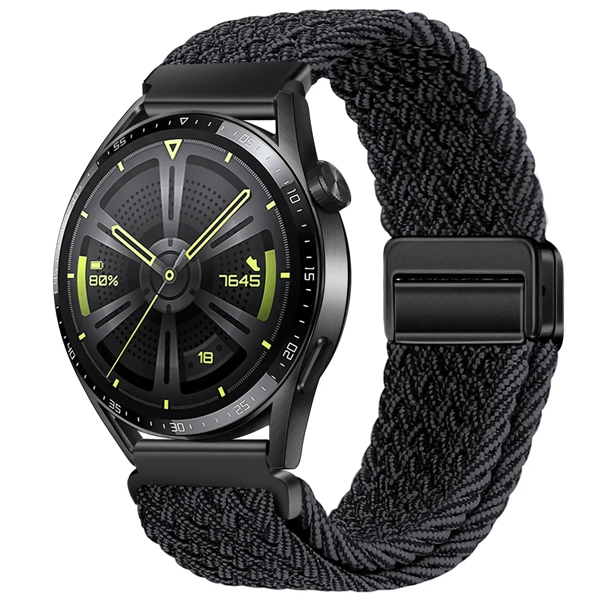 Magnetic Braided Nylon Watch Band - 22mm & 20mm Strap