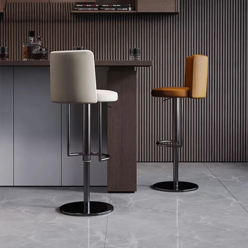 

Ergonomic Counter Bar Chair Nordic Elegant Banks Kitchen Dining Bar Stools Height Sillas De Restaurante Luxury Furnitures