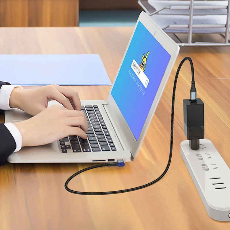 MacBook　専用 MacBook Pro/ラップトップ用の磁気ケーブル,24ピン,100W,急速