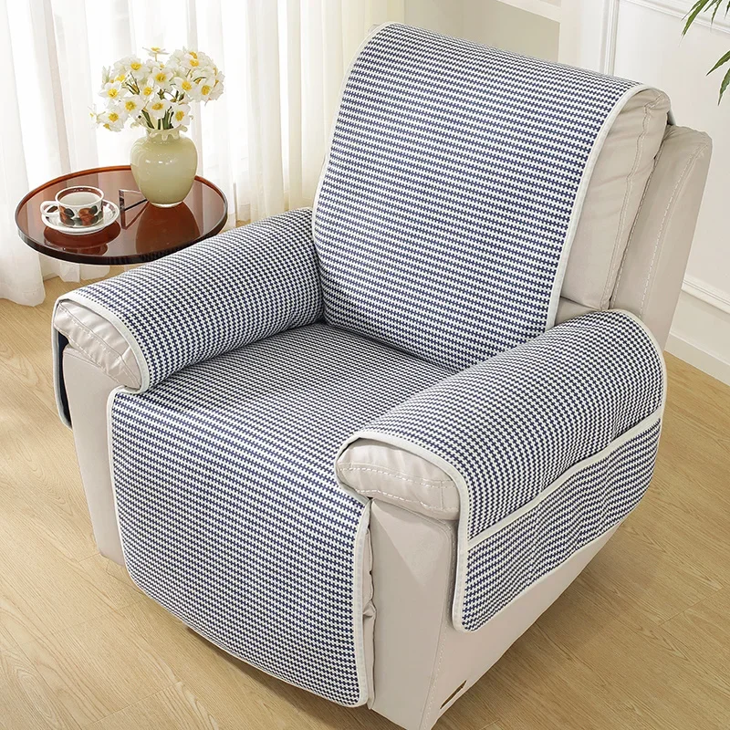 Quilted Anti-wear Sofa Cover Mat for Dogs Pet Kids Anti-Slip Recliner Sofa Slipcover Armchair Furniture Protector Cover Washable 4