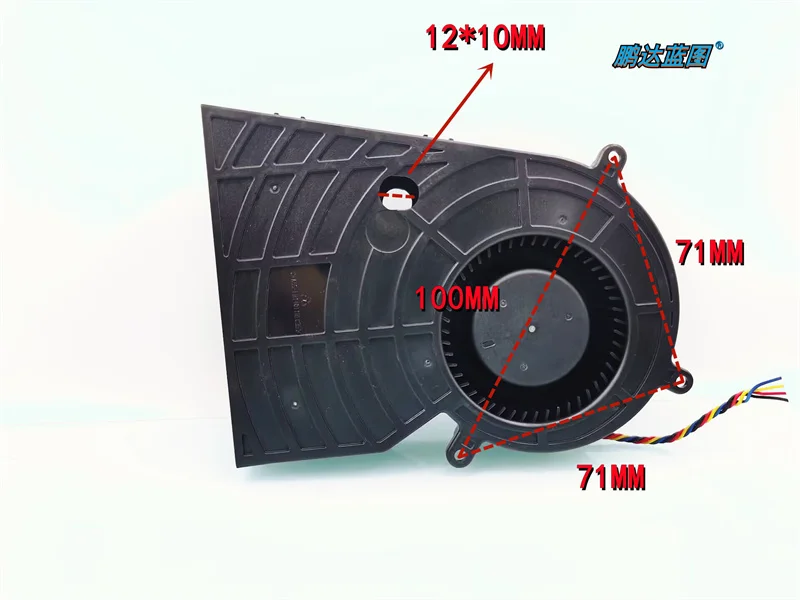 New PVB120J12H-P01 Dell Server 12V Temperature Control PWM Integrated Machine Turbine Blast 14CM Fan