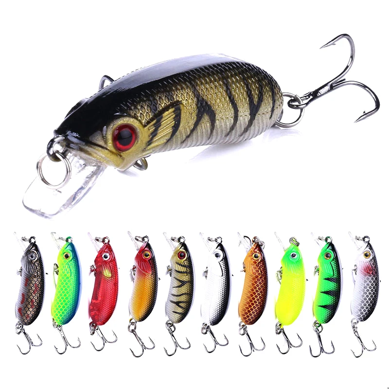 

1PC Floating Crankbait Artificial Fishing Lure 7g 5cm Lifelike Wobblers 8# Hooks Fake fishing hard bait Fishing Trackle