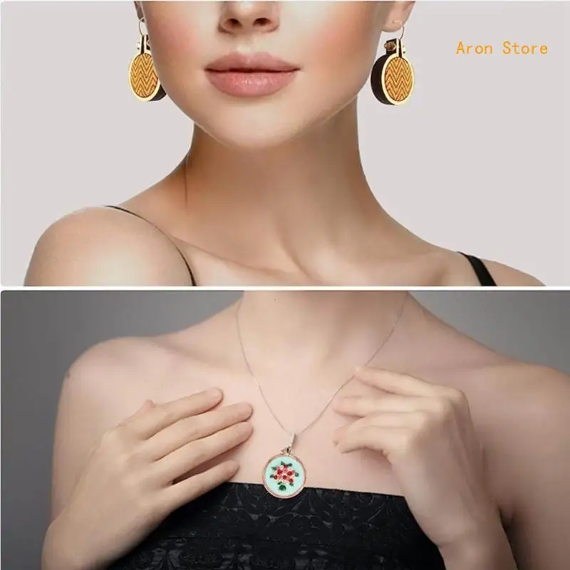Mini Embroidery Hoop Rings Small Round Embroidery Frame Circle Sewing Smooth Hoop Rings Decoration Accessory