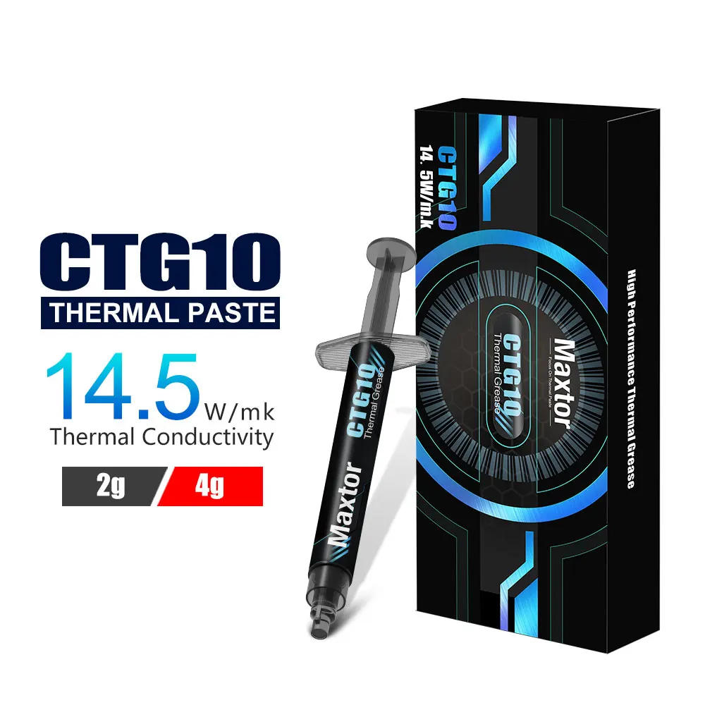 CTG10 Maxtor 열 페이스트 2g 4g 게임 PC PS5 CPU GPU 냉각용..
