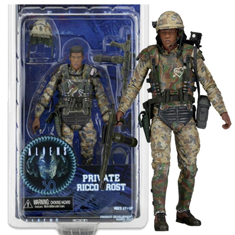 Neca Private Ricco Frost Alien Action Figure Aliens Vs Predator Xenomorph Albino Drone Alien Figura Modello Da Collezione Giocattoli Regali