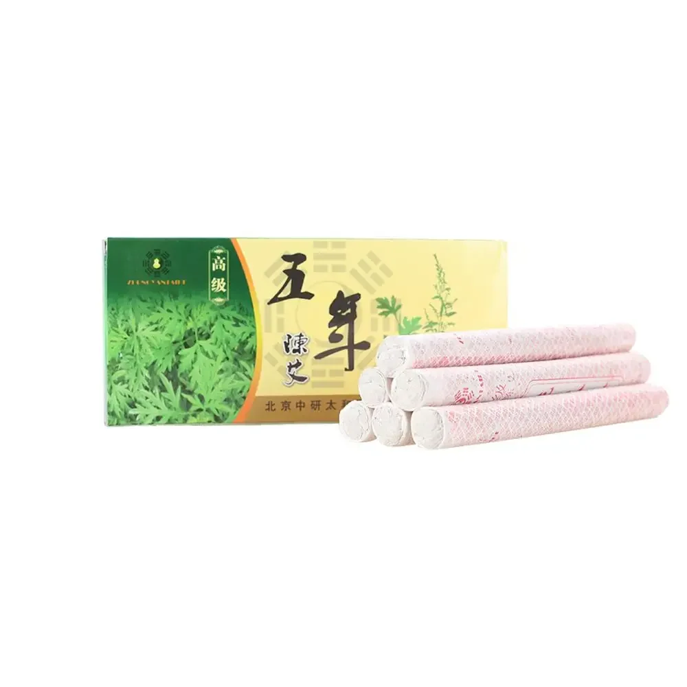 1.8x20cm Zhongyan Taihe Moxibustion Moxa Roll Moxa Stick Aged Handmade Roll 5 Years Moxibustion