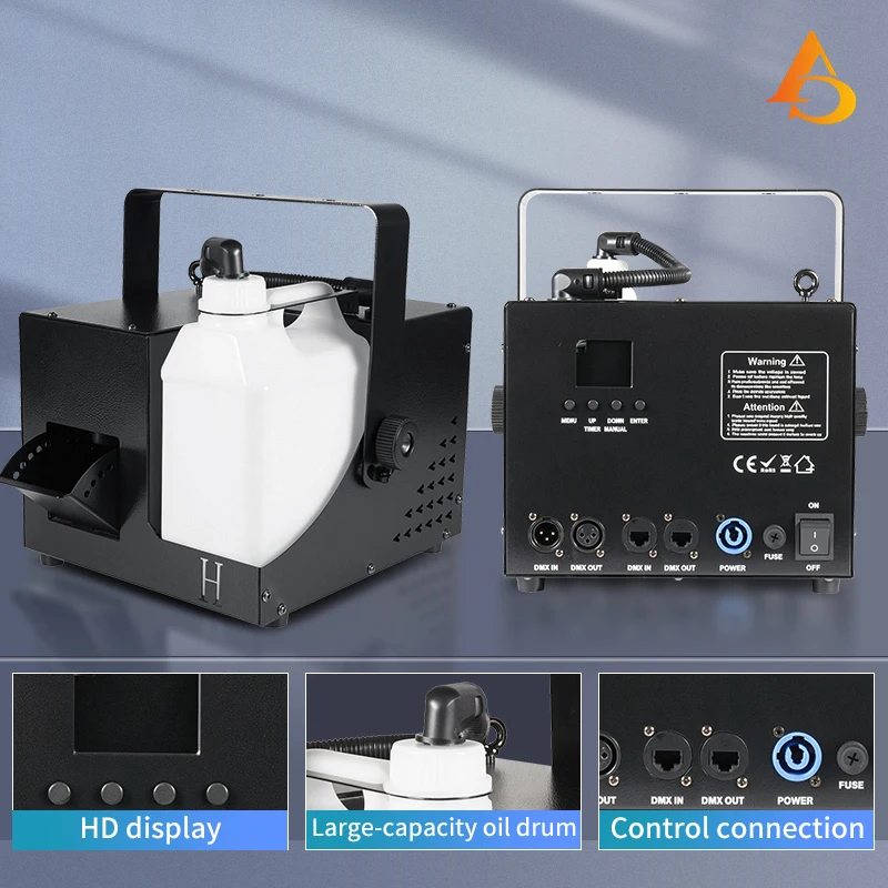 1000W Stage Smoke Machine 2L Large Capacity Fuel Tank Professional DJ Disco Wedding Christmas Party Props — view 3