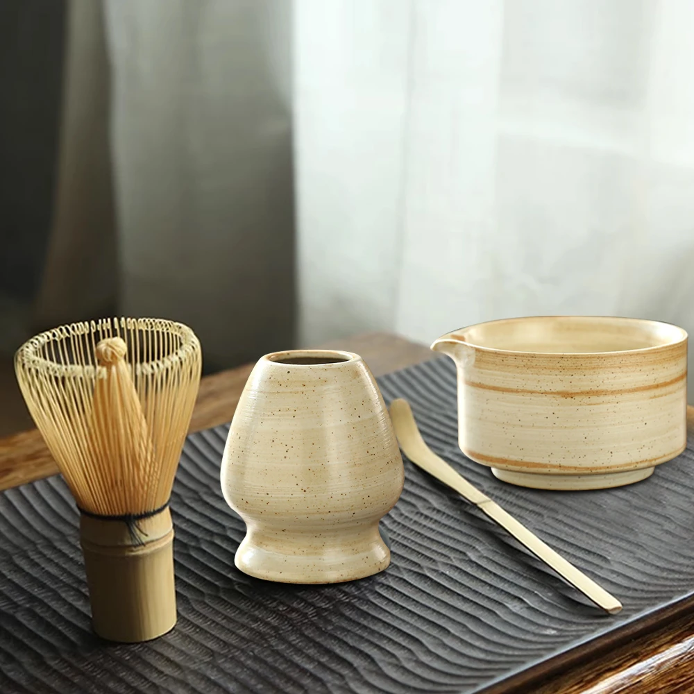 Japanese Matcha Whisk Stand Tea Ceremony Matcha Bowl Bamboo Whisk Grinder Brushes Tea Tools Holder Accessories matcha tea tools