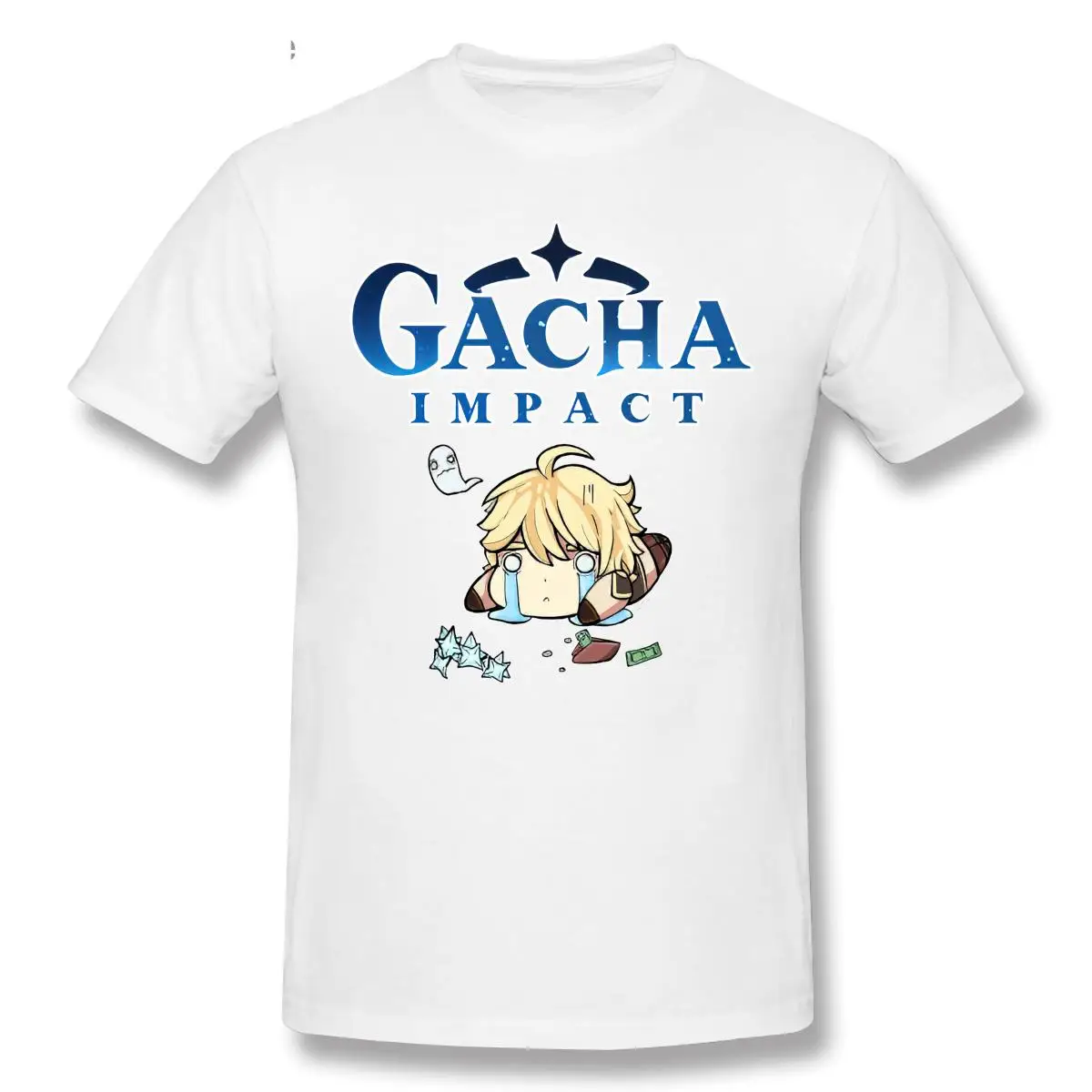 

Genshin Impact Gacha Impact Funny Shirt Casual Clothes Men T-Shirt Fashion Sweatshirt Cotton Clothing T-Shirts Tee Top