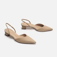Chaussures pour femmes offre spéciale Slingbacks femmes talons hauts bouche peu profonde bureau et carrière Sexy sans lacet orteil gladiateur sandales 6
