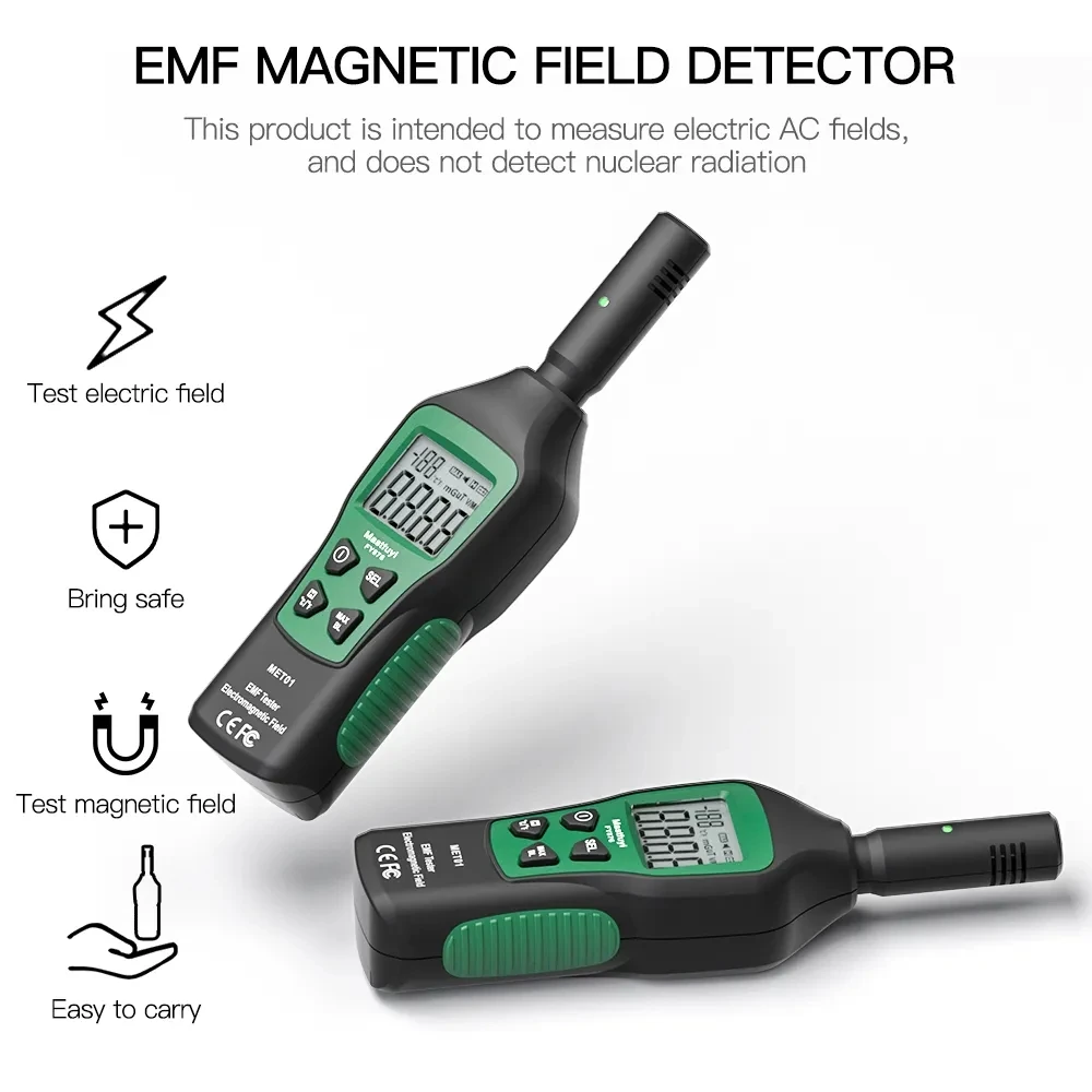 Radiation Detector MASTFUYI FY876 Electromagnetic Field EMF Meter Handheld Portable Counter Emission Dosimeter