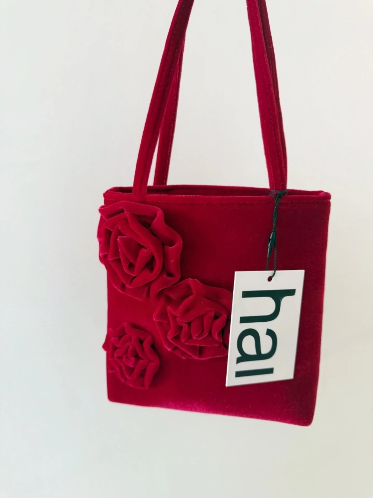 Burgundy red rose imported velvet