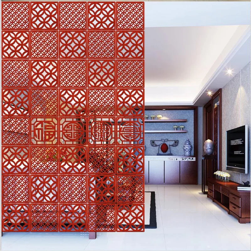Wooden Hanging Wall Panels Stylish Mobile Wood Entrance Living Room Bedroom Hotel Restaurant Minimalist Chinese Carved wooden wall panels