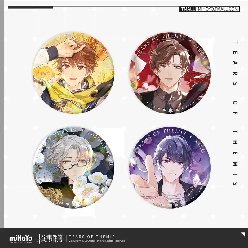 

Sunsyea Tears of Themis Official Merch miHoYo Original Authentic HJJM Badge RMarius von Hagen Luke Pearce Artem Wing Vyn Richter