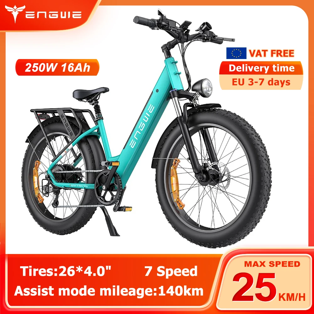 Engwe E26 St 250W 26 "Fat E-Bike Electric Trekking Bike 48V 16Ah E-Bike Suv Adult Mountain E-Bike