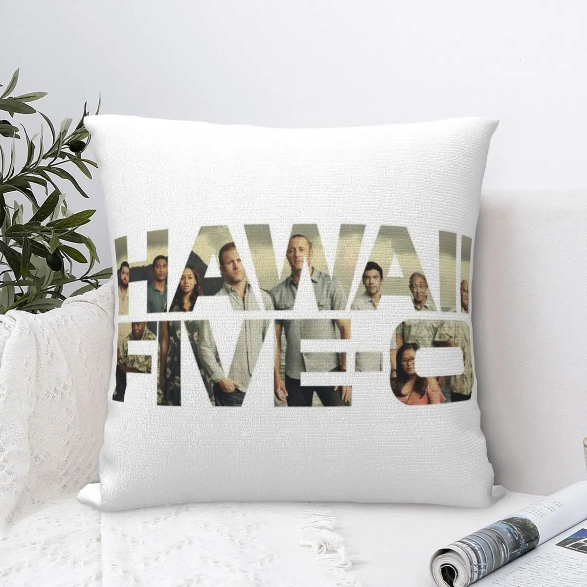

HAWAII FIVE-0 (LOGO) Pillowcase Pillow Case Cushion Cover Home Sofa Car Decorative Throw Pillow Pillowcases Square Cotton