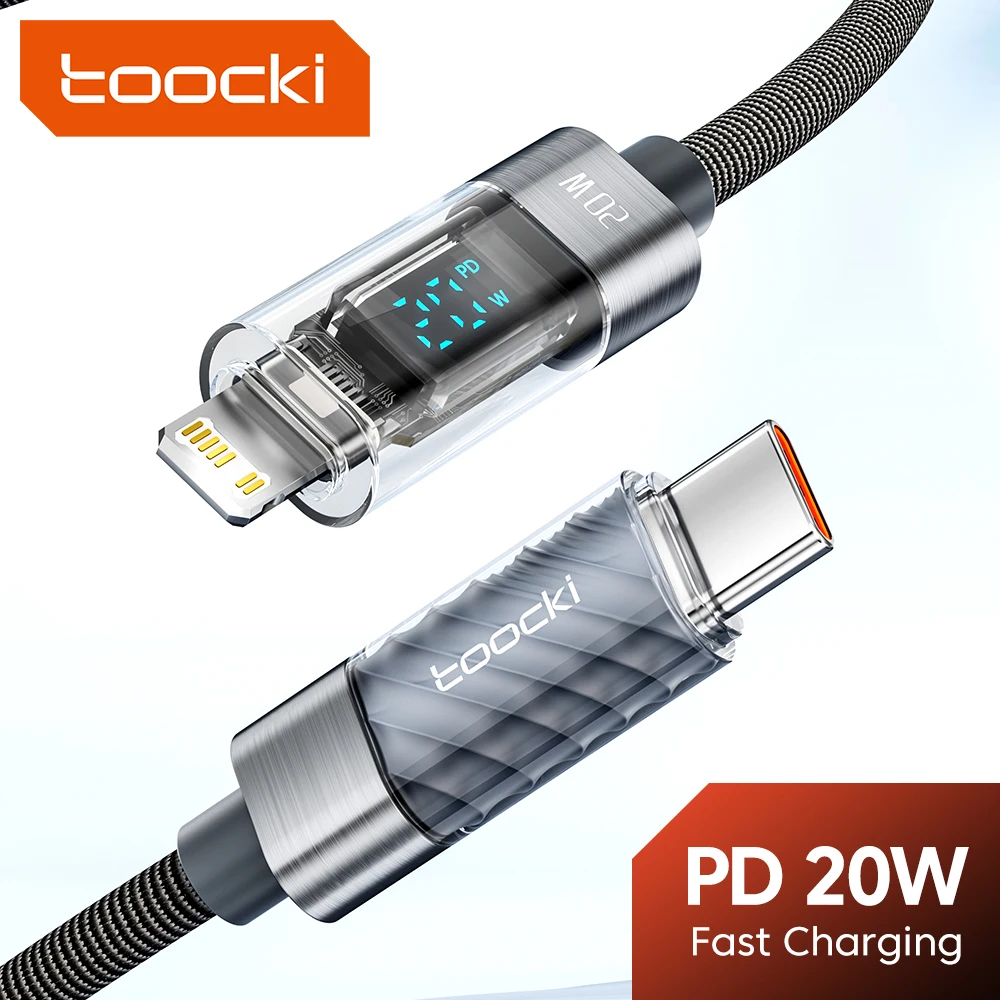 

USB-кабель Toocki с разъемом Lightning, 20 Вт, для iPhone 14, 13 Pro Max, 11, XS, XR, PD