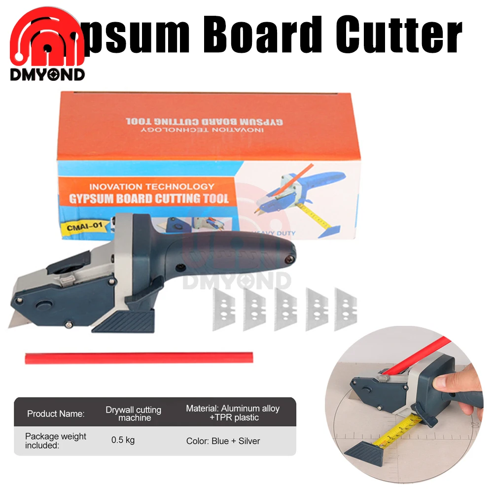 Gypsum Board Cutter Scriber Plasterboard Edger Drywall Automatic Cutting Artifact Cutter Tool Scale Home Woodworking Hand Tools automatic board gypsum plasterboard cutter tools scriber scale edger tool sets construction worker household artifact cutter
