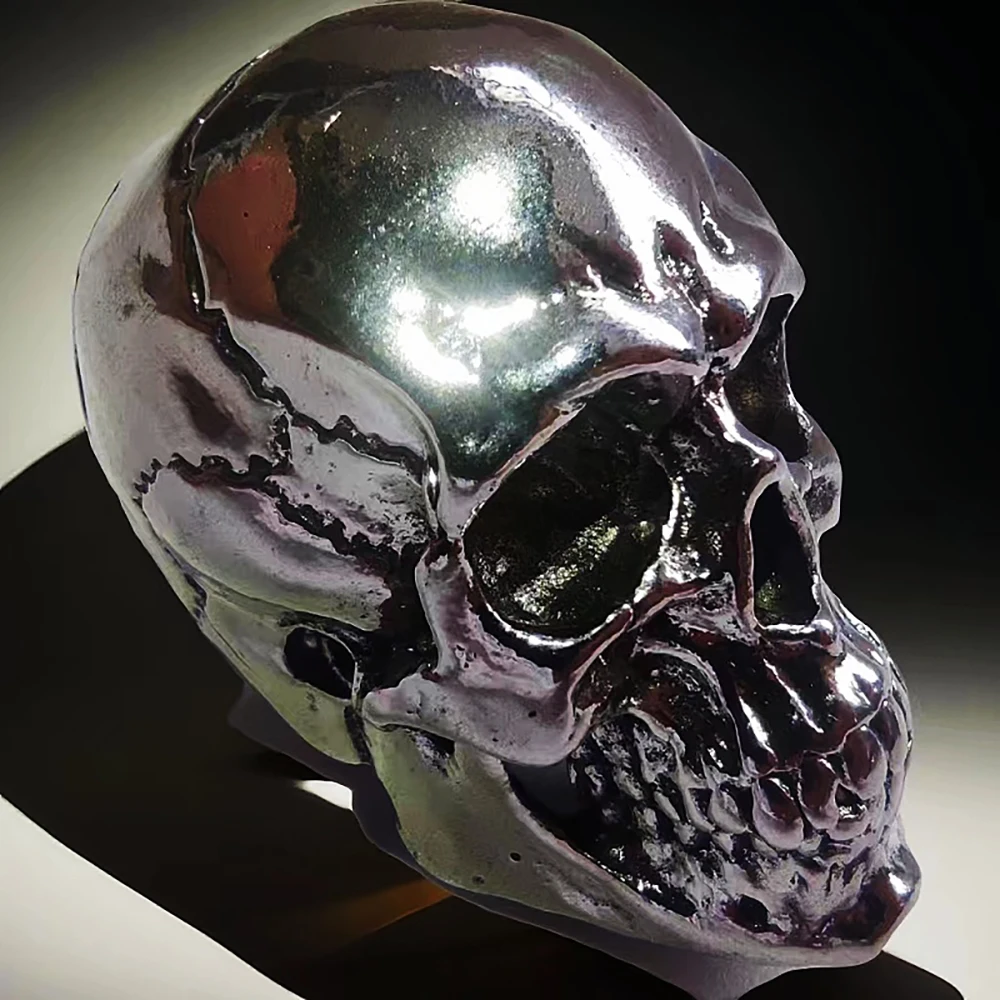 Skull Key Cover Metal Demon Skull Key Cap No-Electricity Decorative Accessory for Bike Ignition Systems Party Suppli ornament crafts miniature figurines resin ornaments miniature ornament resin crafts