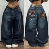 American Fashion Joker Washed Vintage Loose Jeans Women Street Y2K New Hip Hop Old Oversized Wide-leg Pants Unisex Mopping Jeans 4