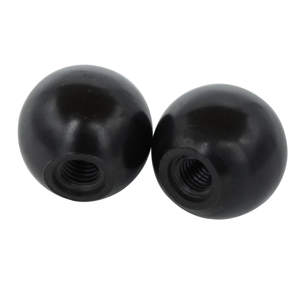 Ball Lever Knob,5Pcs Black Bakelite Insulation Ball Lever Knob Copper Insert BM620 Machine Tool Replacement 