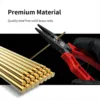 New Dspiae BB(05-30) Series Brass Bars for Modeling 0.5mm 1.0mm 1.5mm 2.0mm 2.5mm 3.0mm Gold Lead Free Solid Brass Rods 4