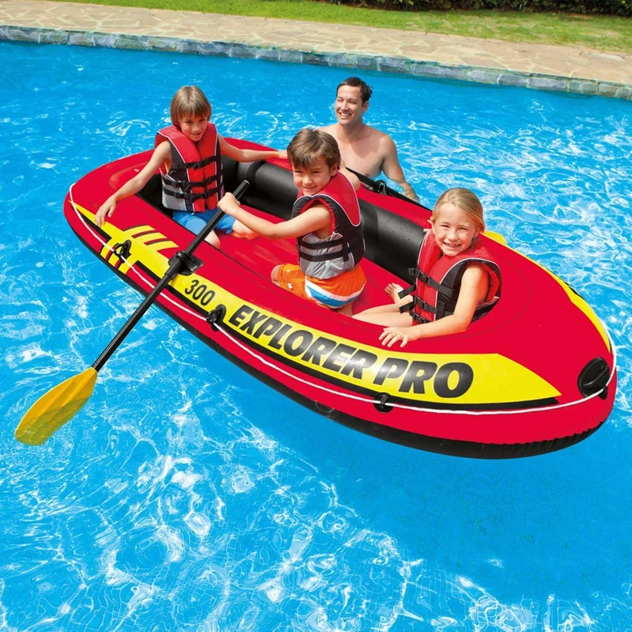 INTEX kapal tiup lipat portabel, perahu udara seri olahraga Air