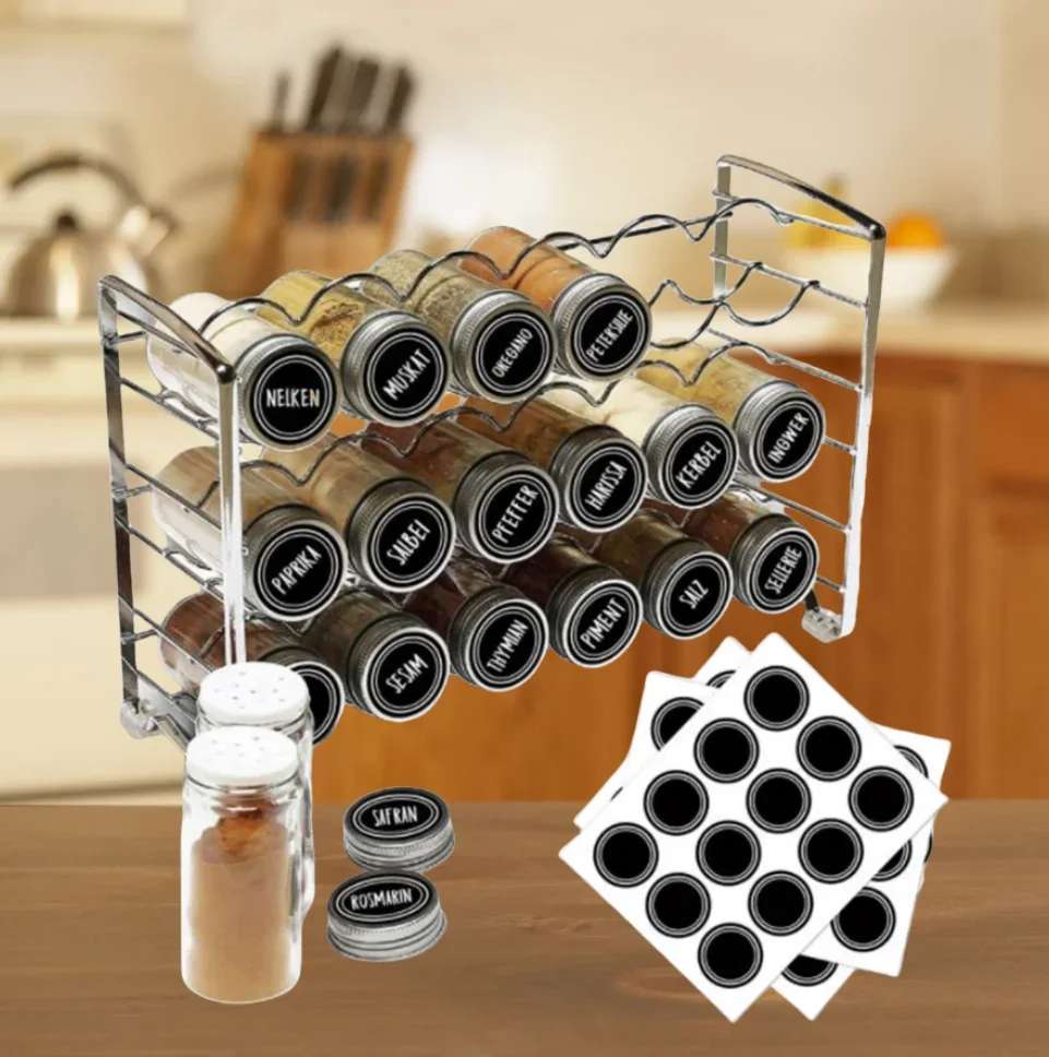 120pcs Round Shape Label Stickers Mason Jars Spice Bottle Pantry Food Storage Stickers Waterproof Reusable Blackboard