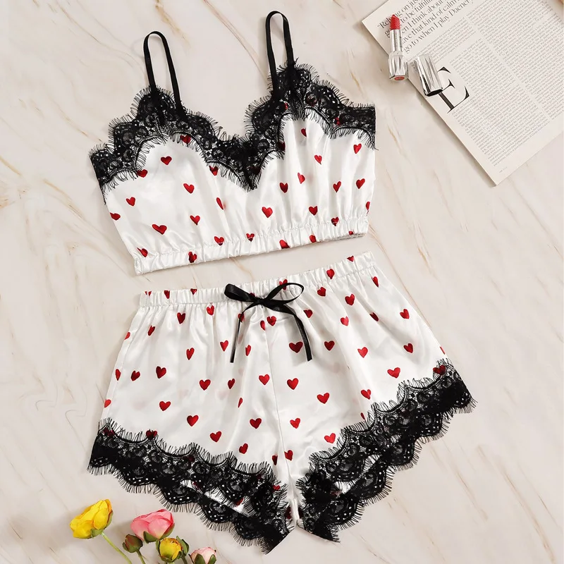 

Ladies Bra Set New Girl Cute Satin Strap Lace Sexy Lingerie Summer Short Paragraph Soft And Comfortable Ladies Bra Set