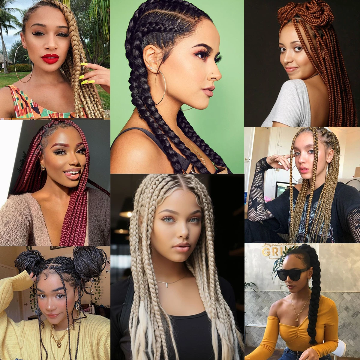 Pre Stretched Braiding hair Soft Yaki Synthetic Crochet Hair Jumbo Easy Braids Extension EZ Hair Bundle 6