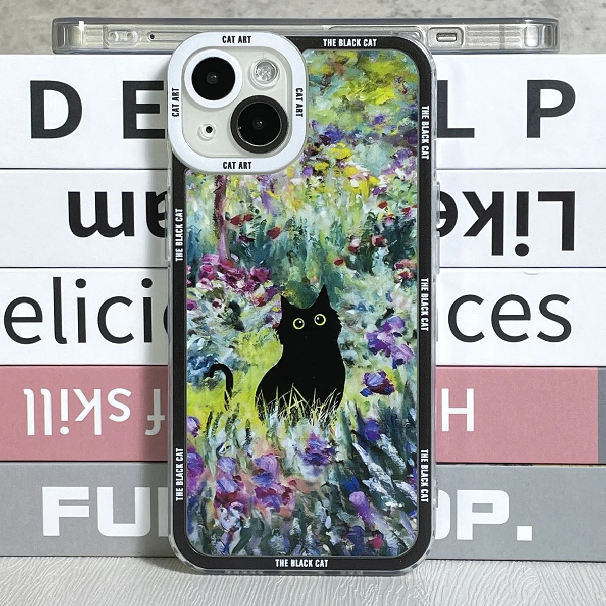 thumbnail image 1 of Funda para Samsung Galaxy The Black Cat Art, S20 Plus, S21 FE, S22, S23 Ultra, A13, A14, A21S, A32, A33, A34, A50, A51, A52, A54, A73, 1 of 5