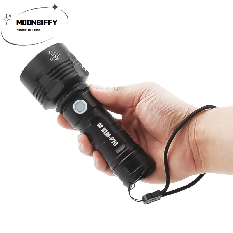 Flashlight P70 Tactical Quad-core Strong Light Rechargeable Ultra-bright Long-range Led Searchlight | Лампы и освещение