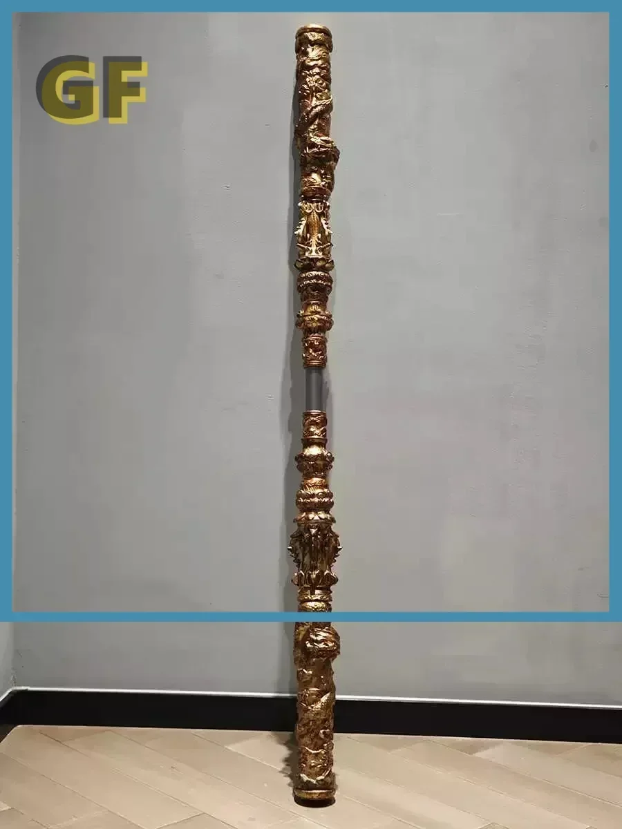 Myth Wukong Gold Hoop Half Metal Weapon Model 1:1 Solid Toy Scalable