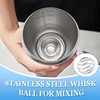 Stainless Steel Protein Powder Shaker Bottle With Ball Portable Leak Proof Gym Fitness Sport Whey Shakes Cup Fitness Sports Mug 4