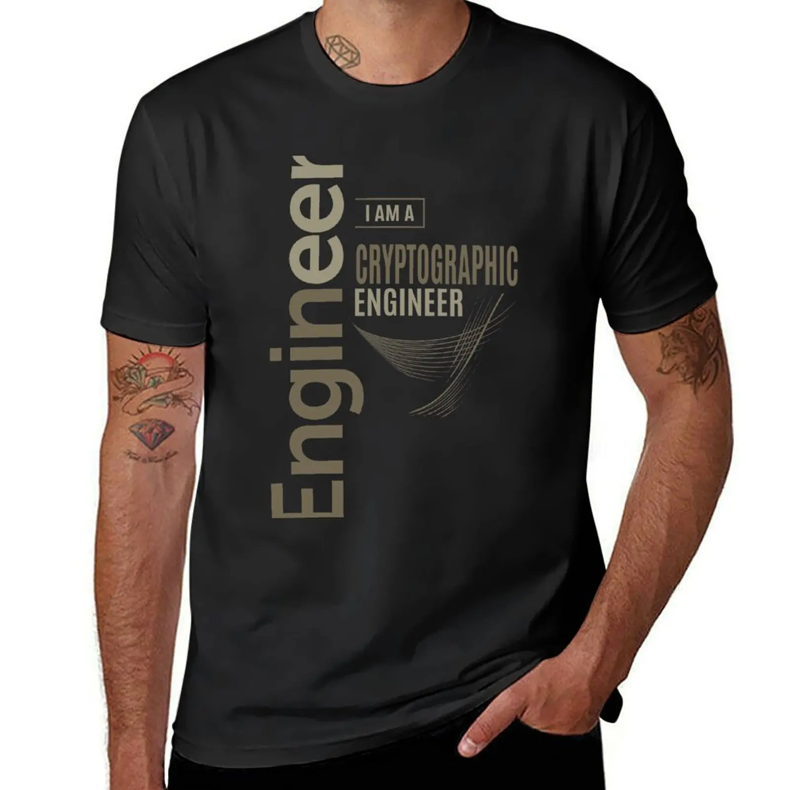 Cryptographic Engineer T-Shirt customs design your own blacks cute tops mens white t shirts