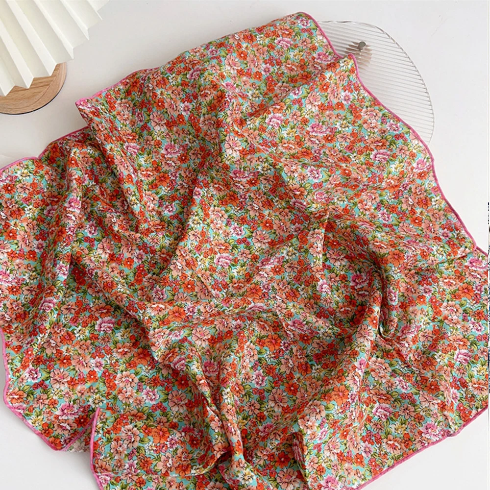 

Cotton Linen Square Scarf Women Bandana Print Scarves Head Band Lady Hair Shawl Wrap Female Neckerchief Hijab Bandana 55cm
