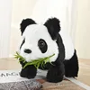 Cute Electric Plush Panda Doll Simulates Wagging Tail Walking Sound Effect Biting Bamboo Panda Electronic Pet Toy Gift 3