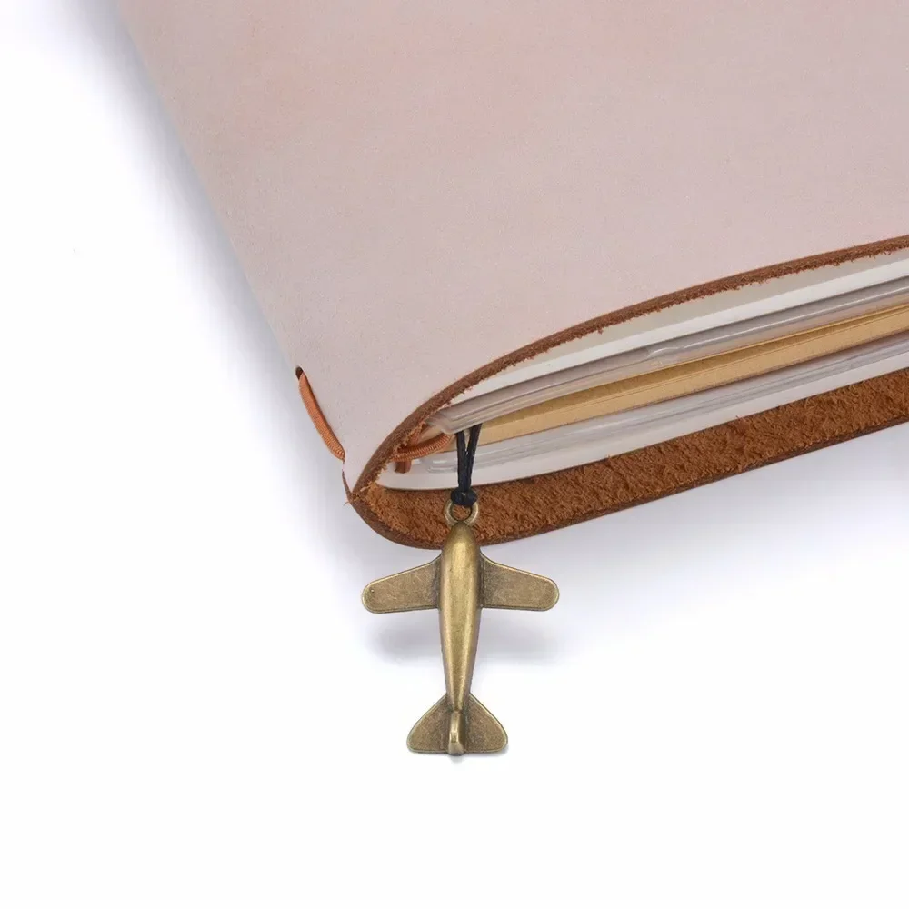 Leather Bookmark Notebook Accessory Metal Charm Vintage Creative Pendant Decoration
